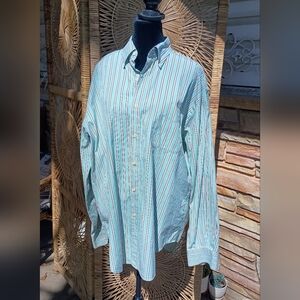 Vintage Austin Reed London 100% Cotton Striped Men's Shirt_Large